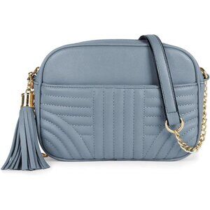 Quilted Crossbody Bags for Women - Stylish Camera Bag with Tassel